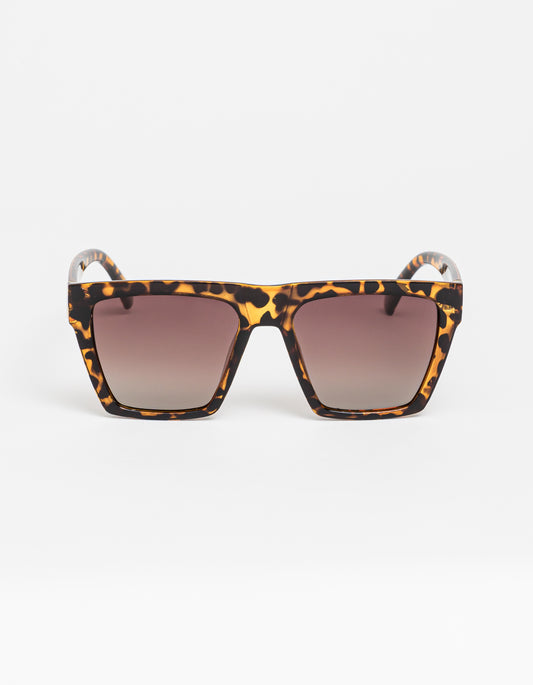 Stella + Gemma Lucie Shiny Tort Polarised Sunglasses