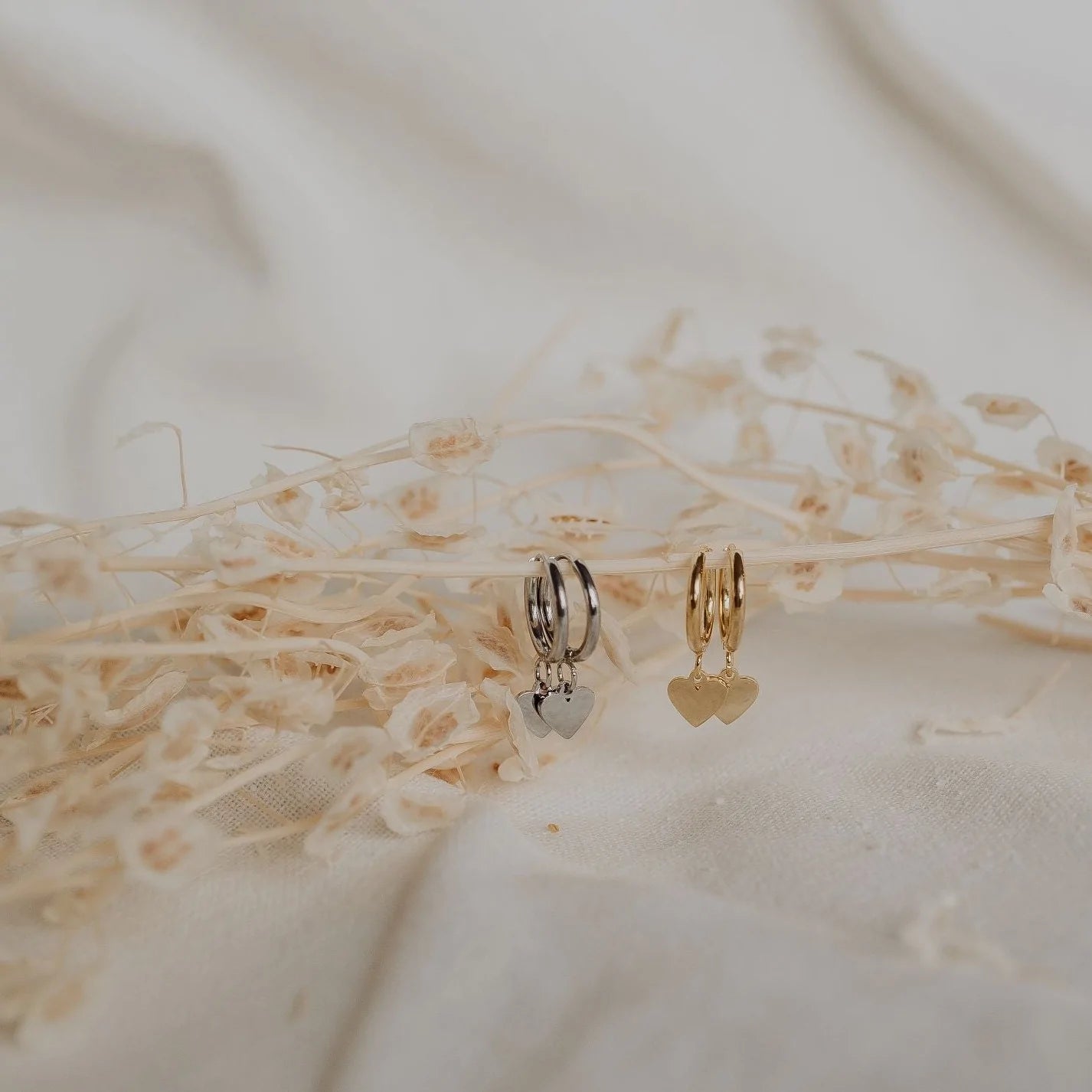Katy B Heart Hoop Earrings