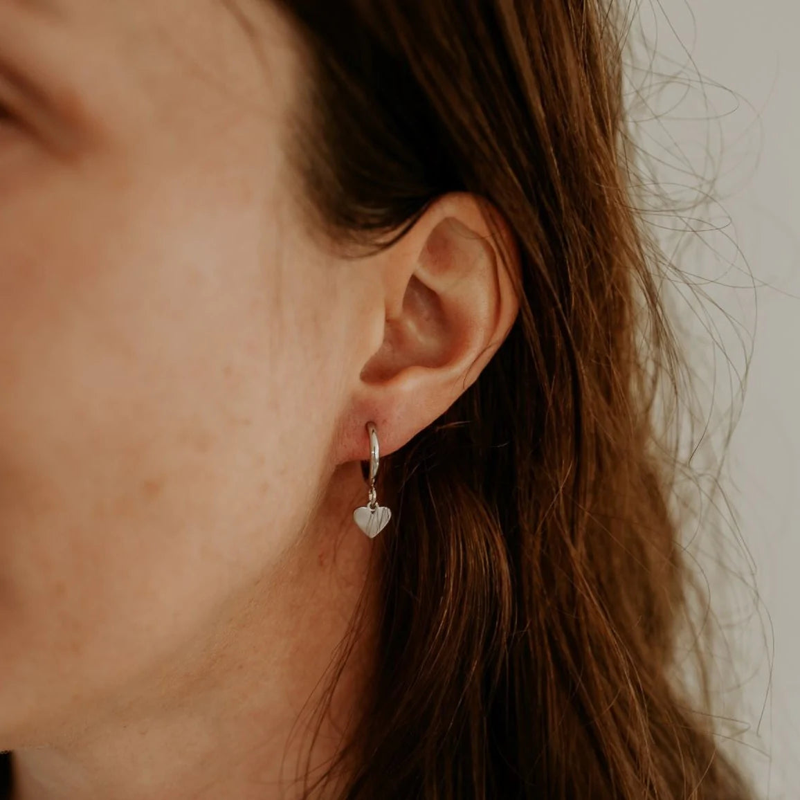 Katy B Heart Hoop Earrings