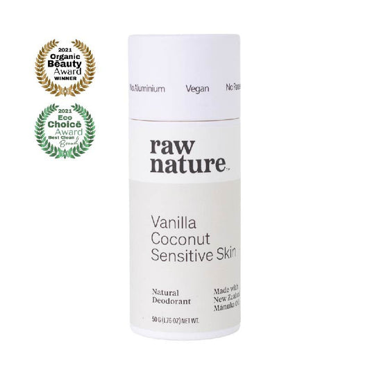 Raw Nature Deodorant Stick - Vanilla (No Bicarb)