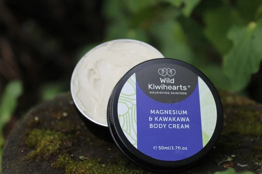 Wild Kiwi Hearts Magnesium & Kawakawa Body Cream 50ml