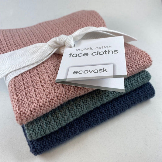 Ecovask Face Cloths - 3 pack