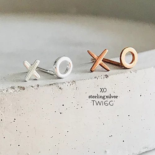 Twigg XO Studs - Rose Gold or Gold