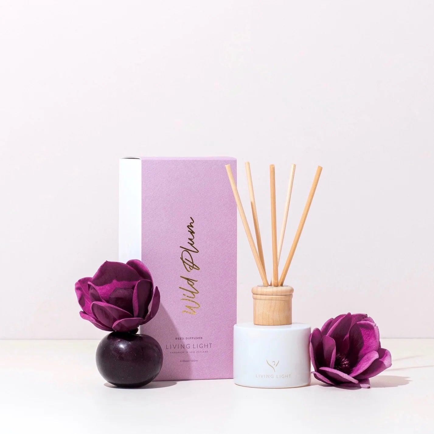 Living Light Reed Diffuser - Wild Plum – Eleventh Hour