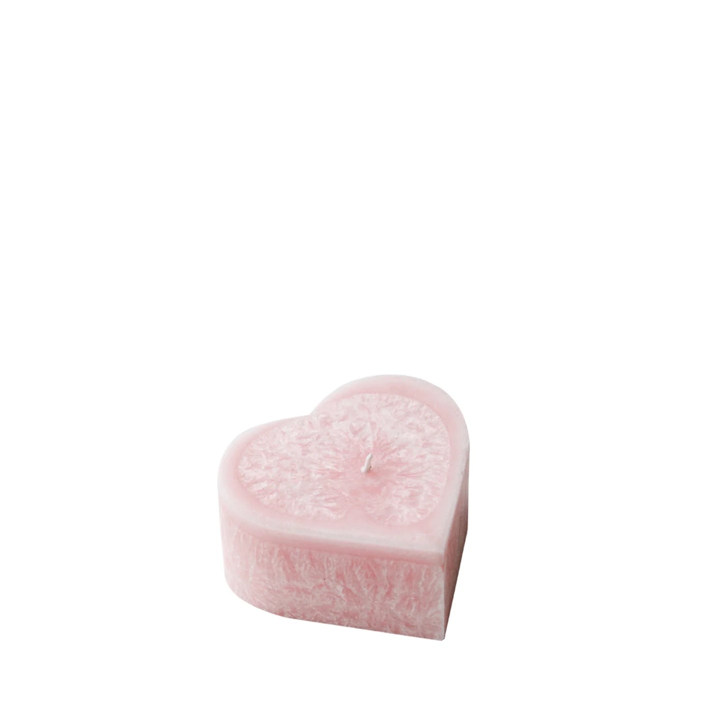 Living Light Peony Rose Heart Candle