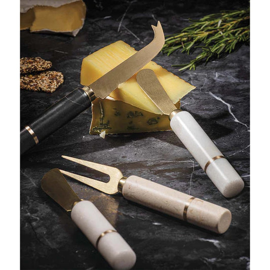 Emerson Grazing Cheese Knife Set - Black Marble