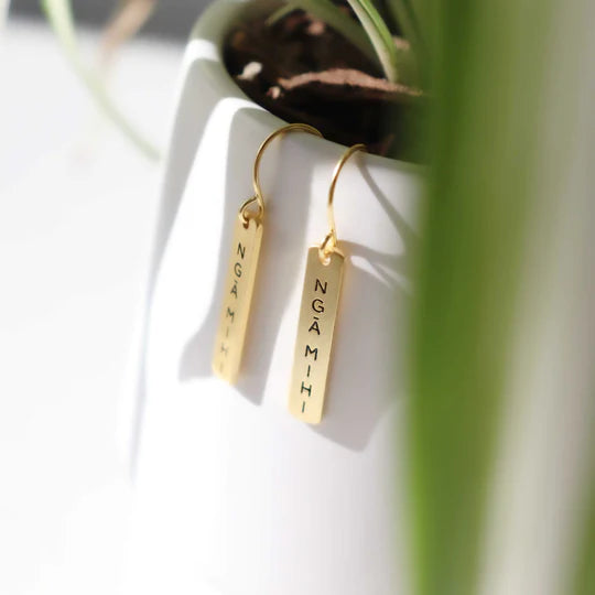 Little Taonga Nga mihi –  Thank you – Earrings
